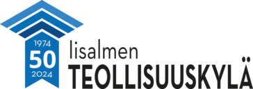 Iisalmen Teollisuuskylän logo 50-vuotisjuhlan ilmeellä.